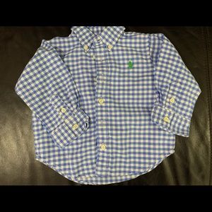 Boys 12 Ralph Lauren button down shirt never worn